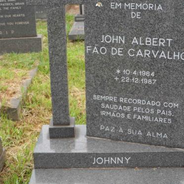 CARVALHO John Albert Fão, de 1964-1987