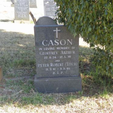 CASON Geoffrey Arthur 1934-1979 :: CASON Peter Robert 1961-1985