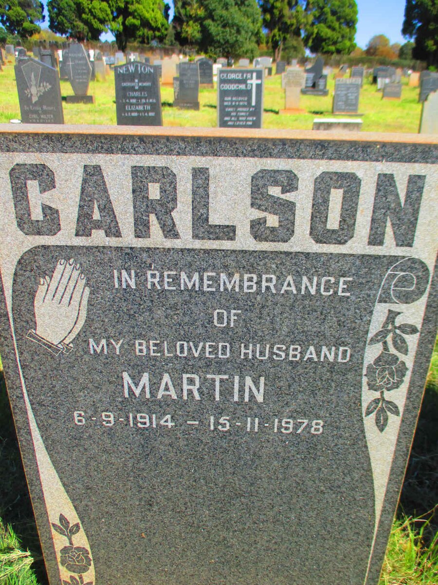 CARLSON Martin 1914-1978