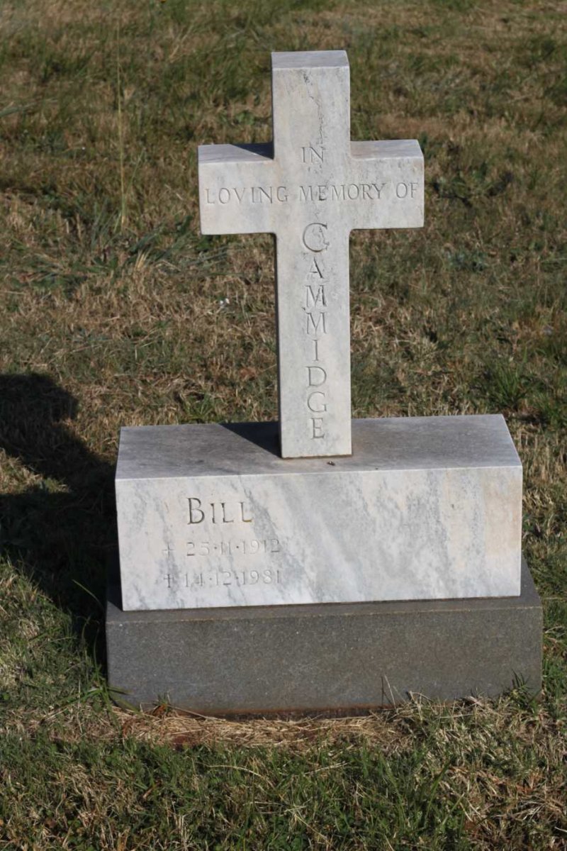 CAMMIDGE Bill 1912-1981