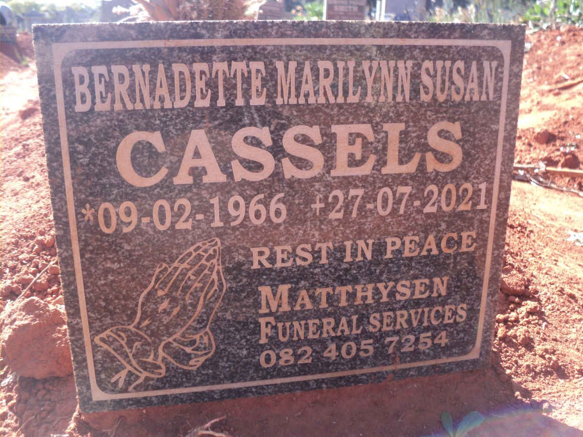 CASSELS Bernadette Marilynn Susan 1966-2021