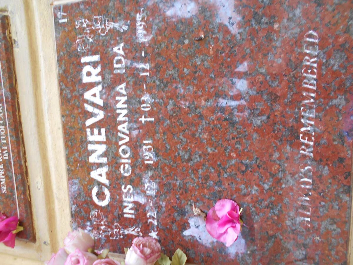 CANEVARI Ines Giovanna Ida 1931-1995