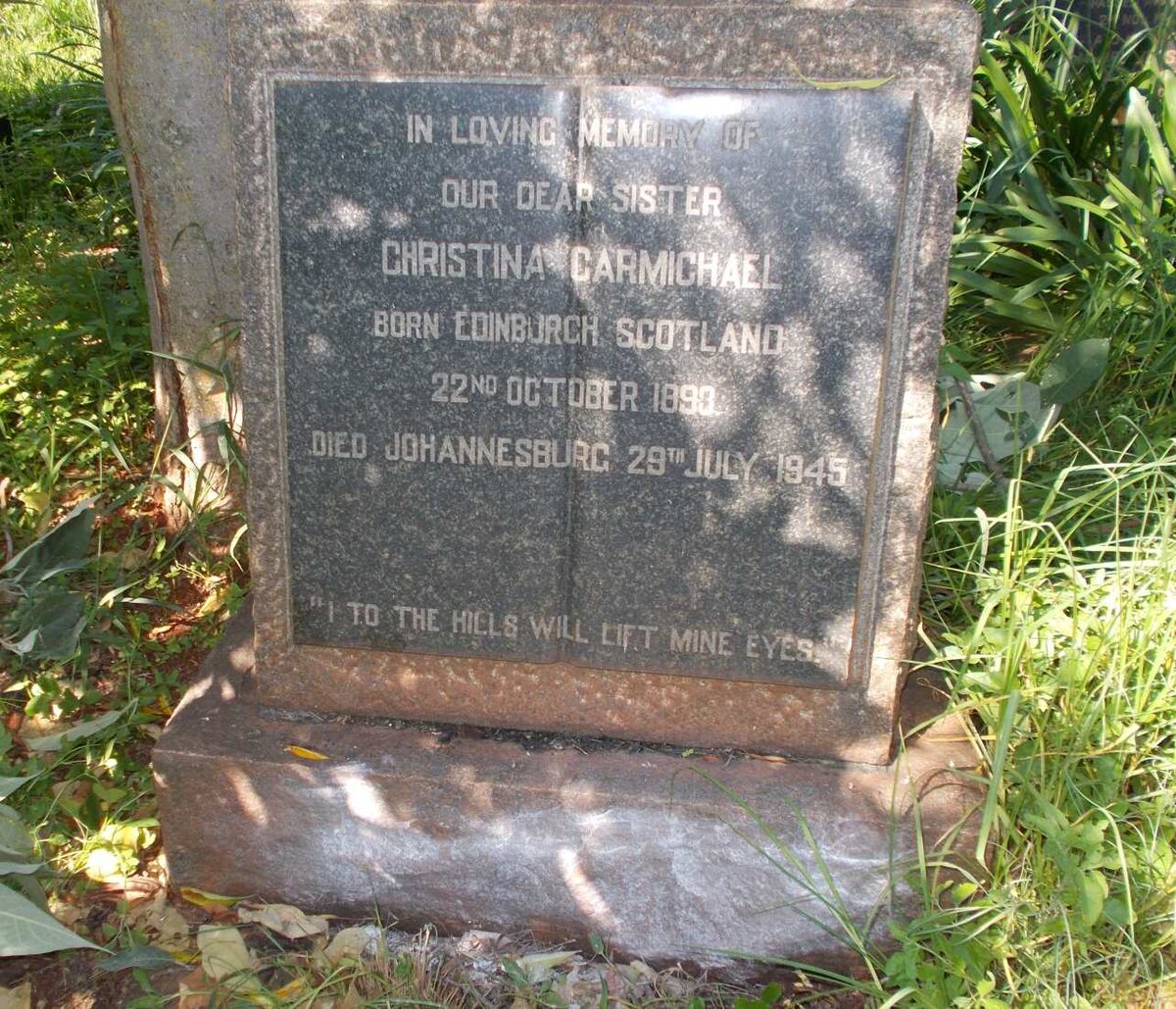 CARMICHAEL Christina 1893-1945