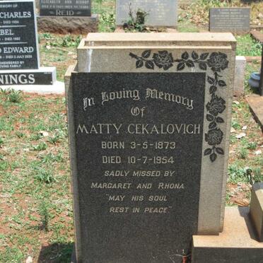 CEKALOVICH Matty 1873-1954 :: CEKALOVICH Rod 1875-1959