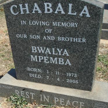 CHABALA Bwalya Mpemba 1973-2005