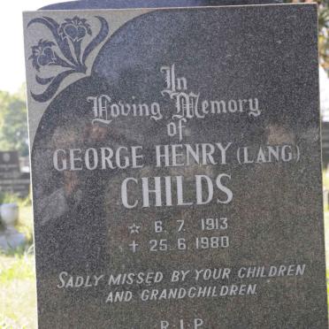 CHILDS George Henry 1913-1980