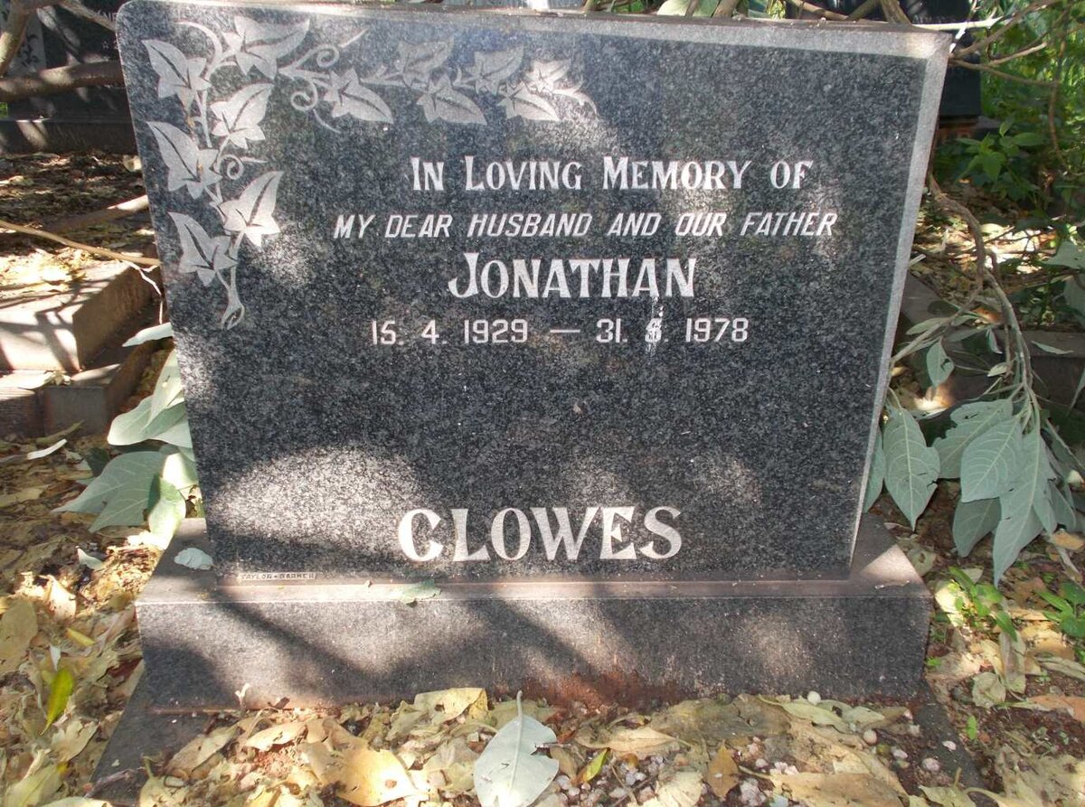 CLOWES Jonathan 1929-1978