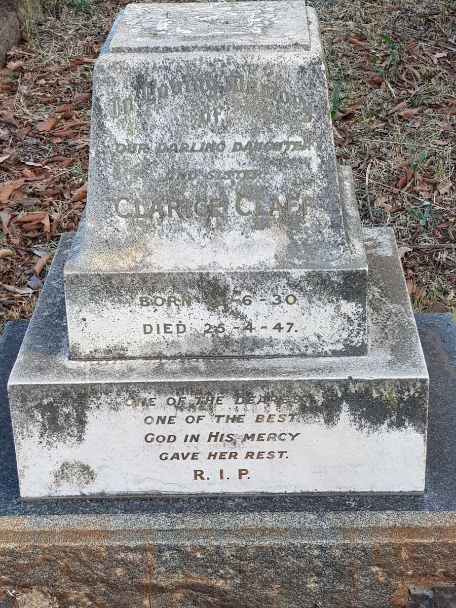 CLAFF Clarice 1930-1947