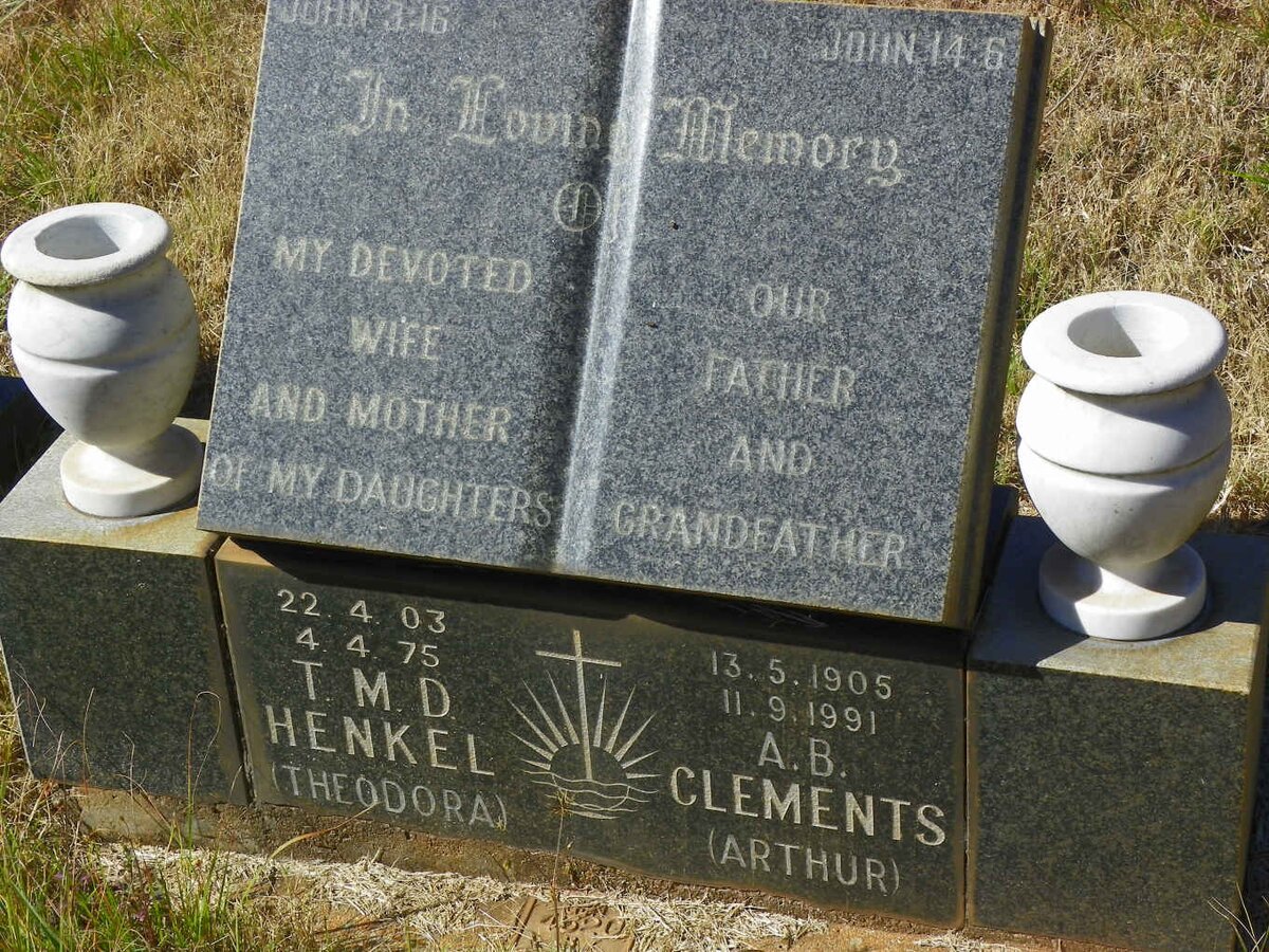 CLEMENTS A.B. 1905-1991 &amp; T.M.D. HENKEL 1903-1975