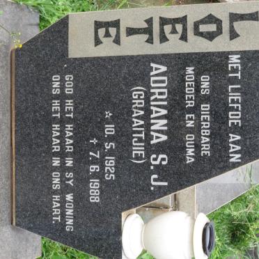 CLOETE Adriana S.J. 1925-1988