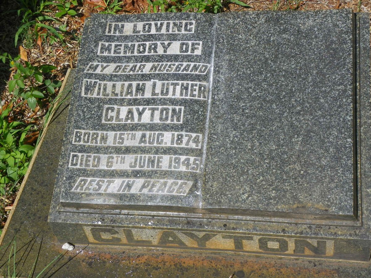 CLAYTON William Luther 1874-1945