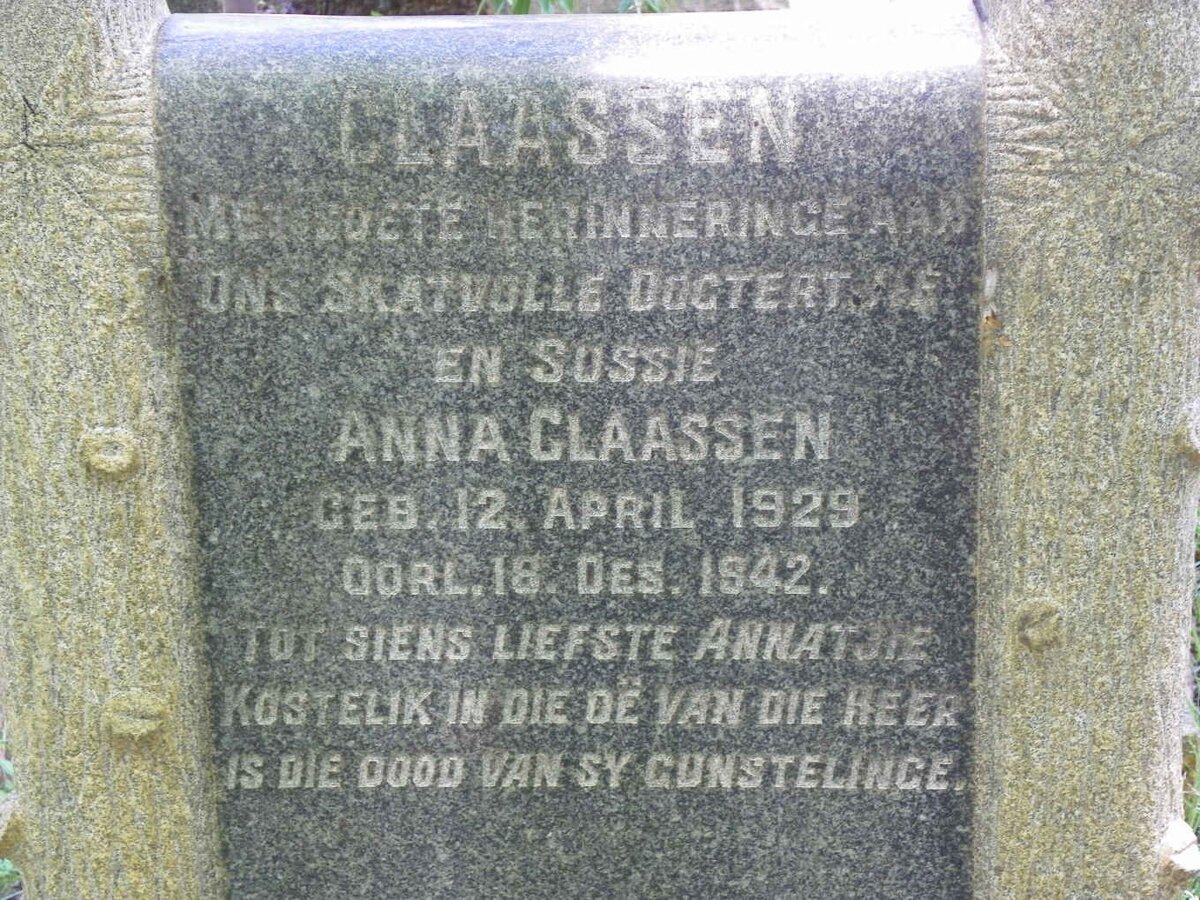 CLAASSEN Anna 1929-1942