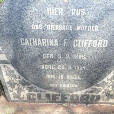 CLIFFORD Catharina F. 1896-1954