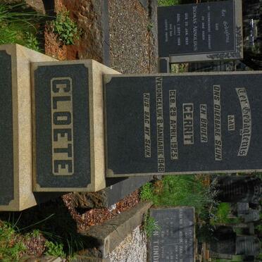 CLOETE Gerrit 1925-1948