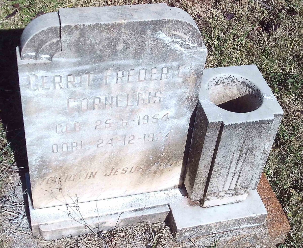 CORNELIUS Gerrit Frederick 1954-1954