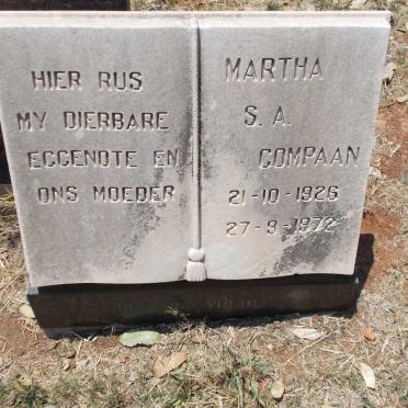 COMPAAN Martha S.A. 1926-1972