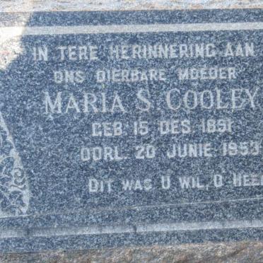 COOLEY Maria S. 1891-1953
