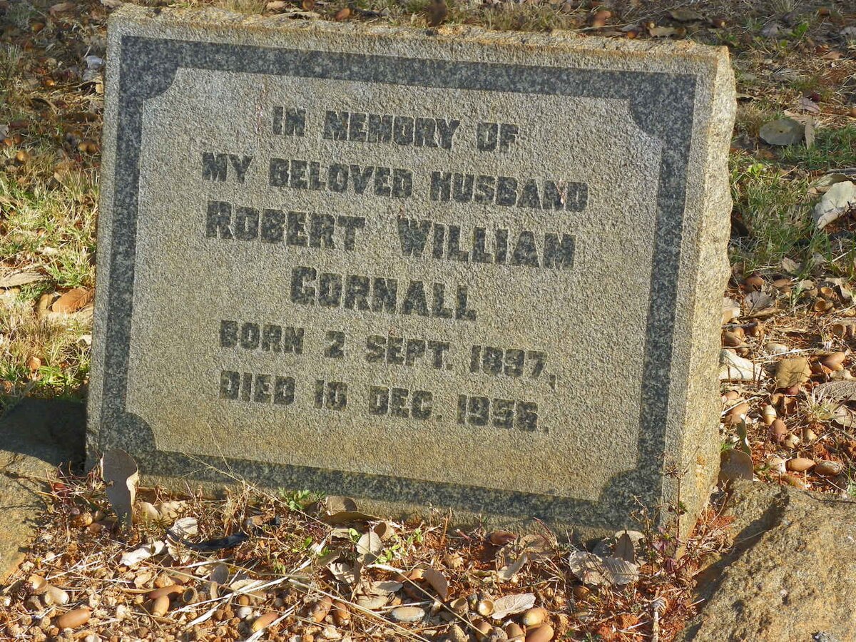 CORNALL Robert William 1897-1956