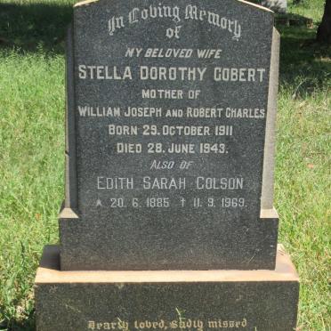 COLSON Edith Sarah 1885-1969 :: COBERT Stella 1911-1943