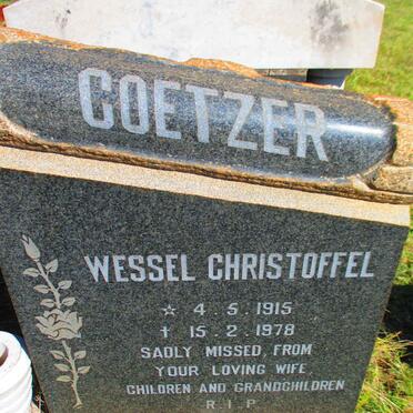 COETZER Wessel Christoffel 1915-1978