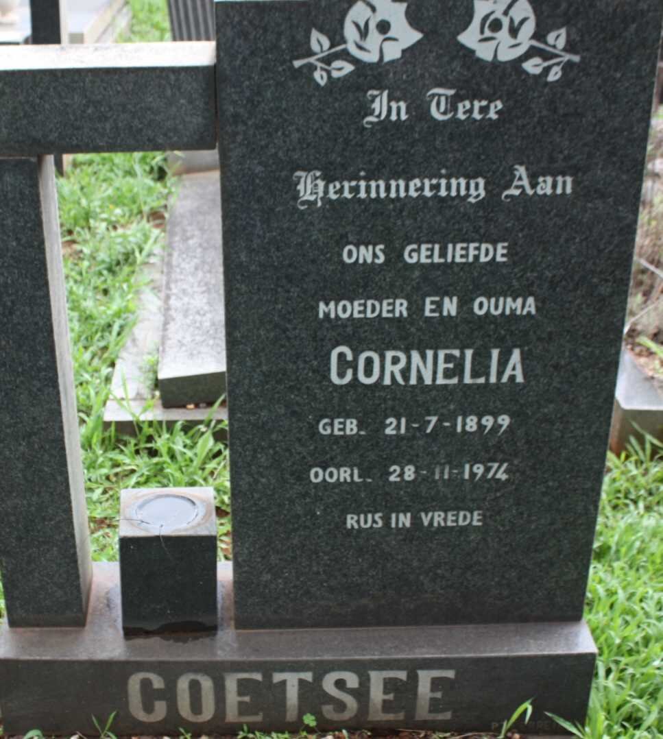 COETSEE Cornelia 1899-1974