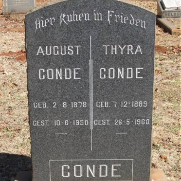 CONDE August 1878-1950 &amp; Thyra 1889-1960