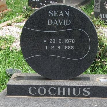 COCHIUS Sean David 1970-1988