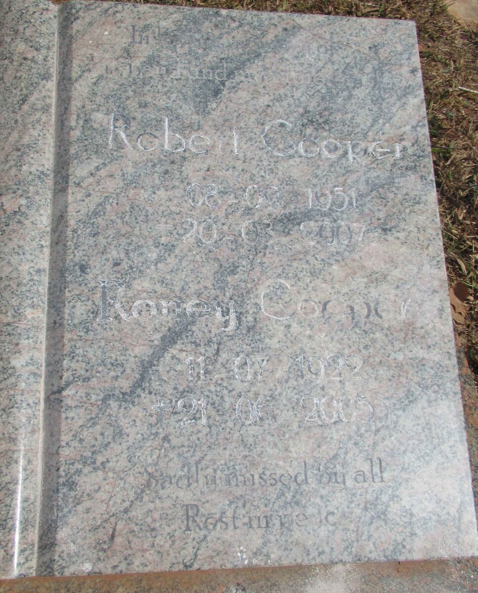 COOPER Roney 1922-2005 :: COOPER Robert 1951-2007