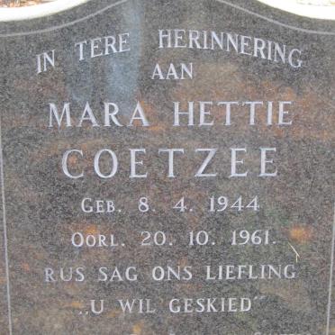 COETZEE Mara Hettie  1944-1961