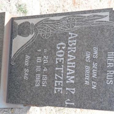 COETZEE Abraham P.J. 1951-1969