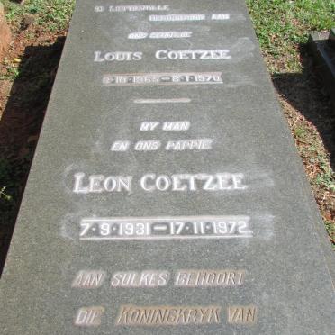 COETZEE Leon 1931-1972 :: COETZEE Louis 1965-1970