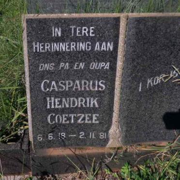 COETZEE Casparus Hendrik 1918-1981