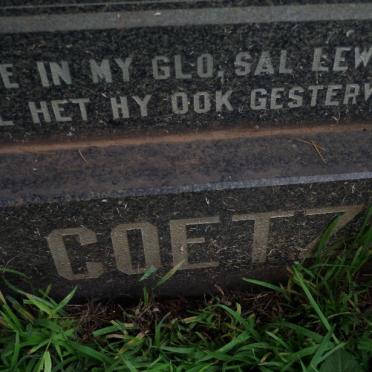 COETZEE Daniel Joachim 1920-1989