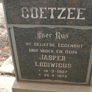 COETZEE Jasper Lodiwicus 1907-1976