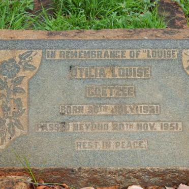 COETZEE Otilia Louise 1921-1951