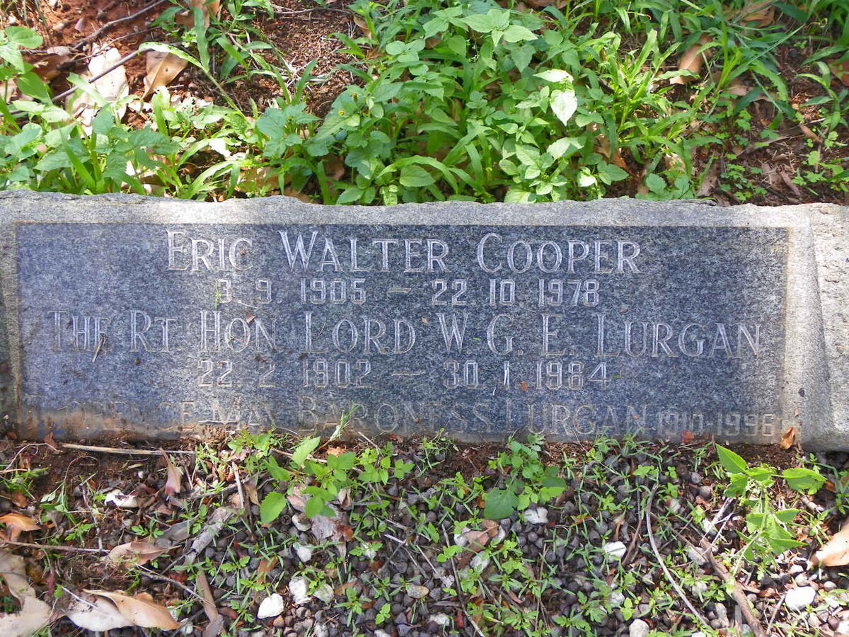 COOPER Eric Walter 1905-1978 :: LURGAN W.G.E. 1902-1984 :: LURGAN ? May 1910-1996