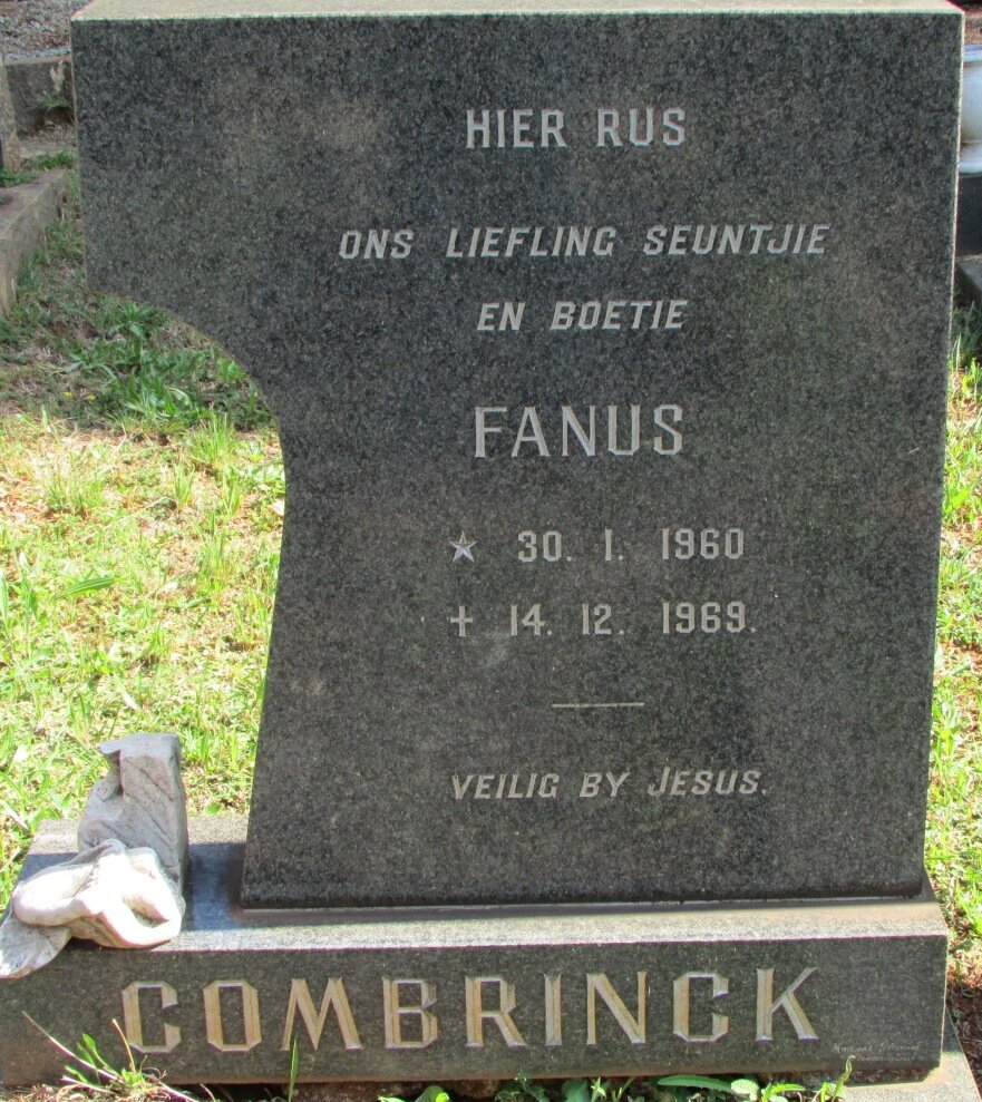 COMBRINCK Fanus 1960-1969