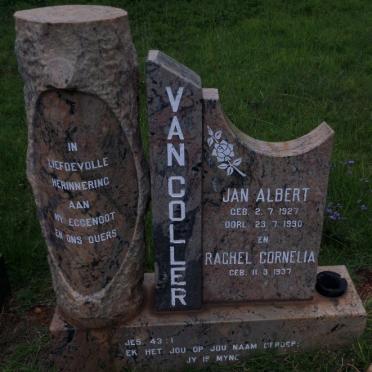 COLLER Jan Albert, van 1927-1990 &amp; Rachel Cornelia 1937-