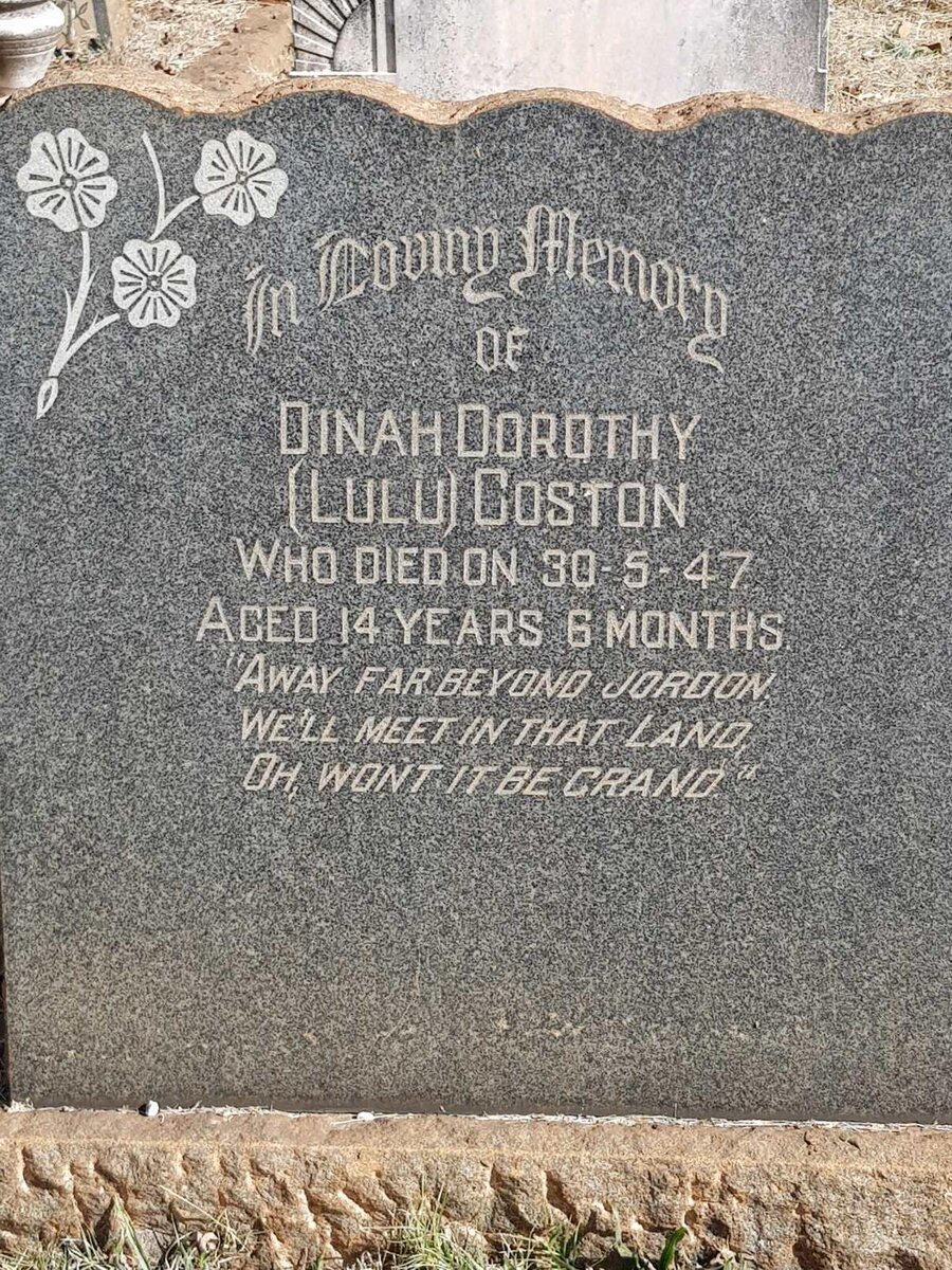 COSTON Dinah Dorothy -1947