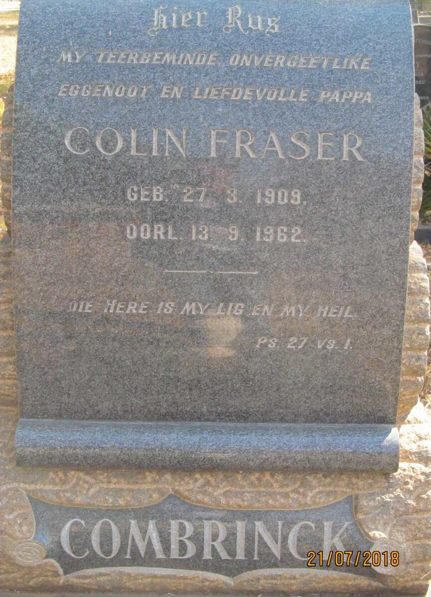 COMBRINCK Colin Fraser 1909-1962