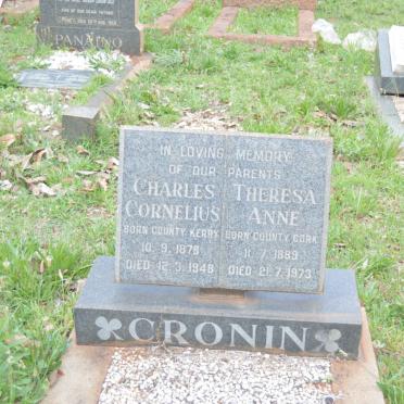CRONIN Charles Cornelius 1878-1948 &amp; Theresa Anne 1889-1973