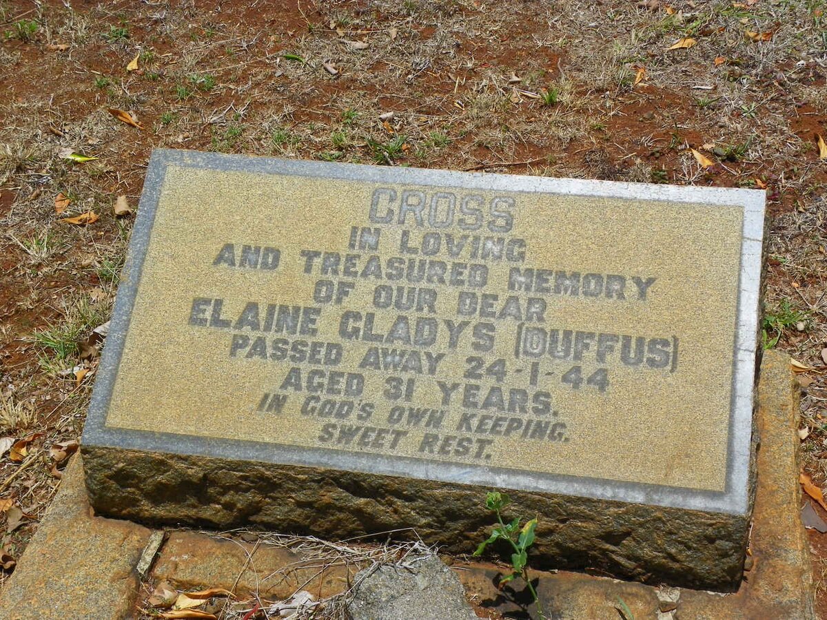 CROSS Elaine Gladys nee DUFFUS -1944