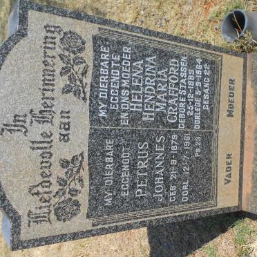 CRAFFORD Petrus Johannes 1879-1961 &amp; Helena Hendrina Maria STASSEN 1889-1964