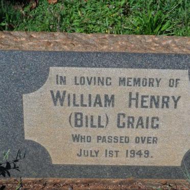 CRAIG William Henry -1949