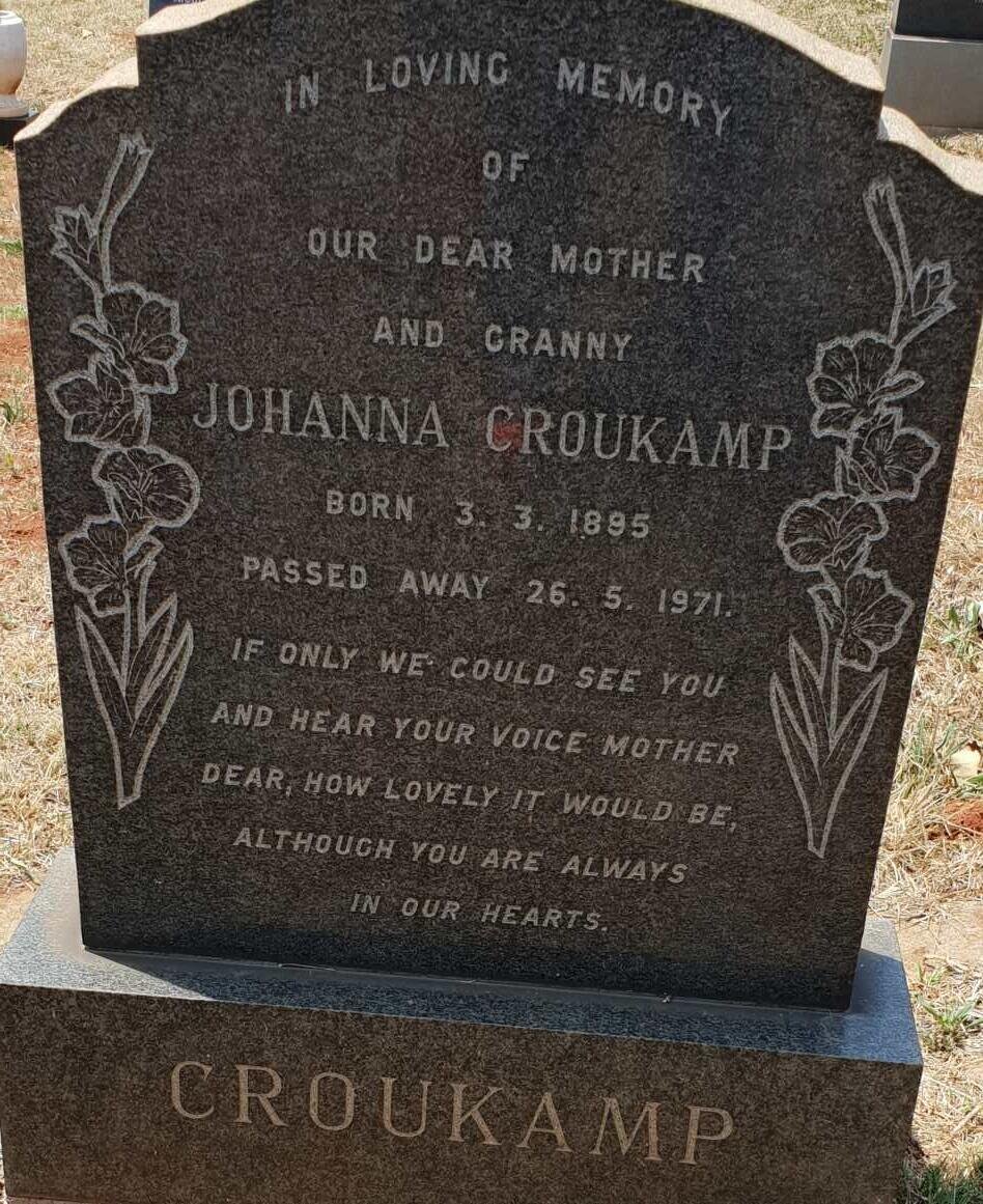 CROUKAMP Johanna 1895-1971