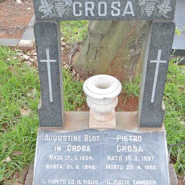 CROSA Pietro 1897-1965 :: BLOT Augustine nee CROSA 1904-1948