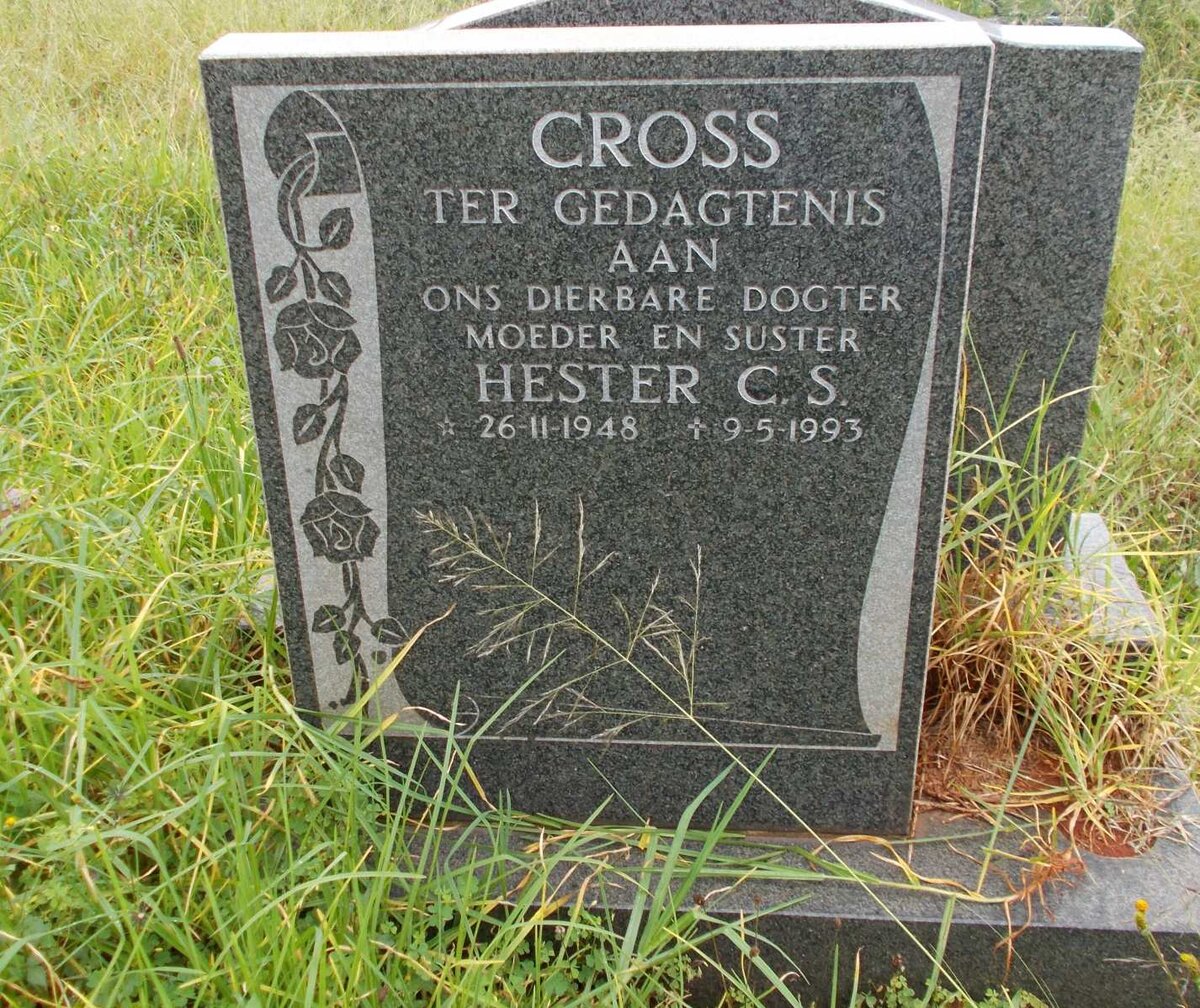 CROSS Hester C.S. 1948-1993