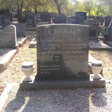 CRONJE Izak Stephanus 1894-1963 & Susanna Wilhelmina 1898-1975