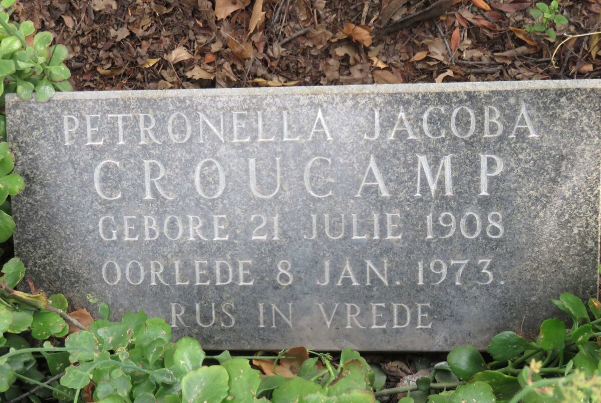 CROUCAMP Petronella Jacoba 1908-1973