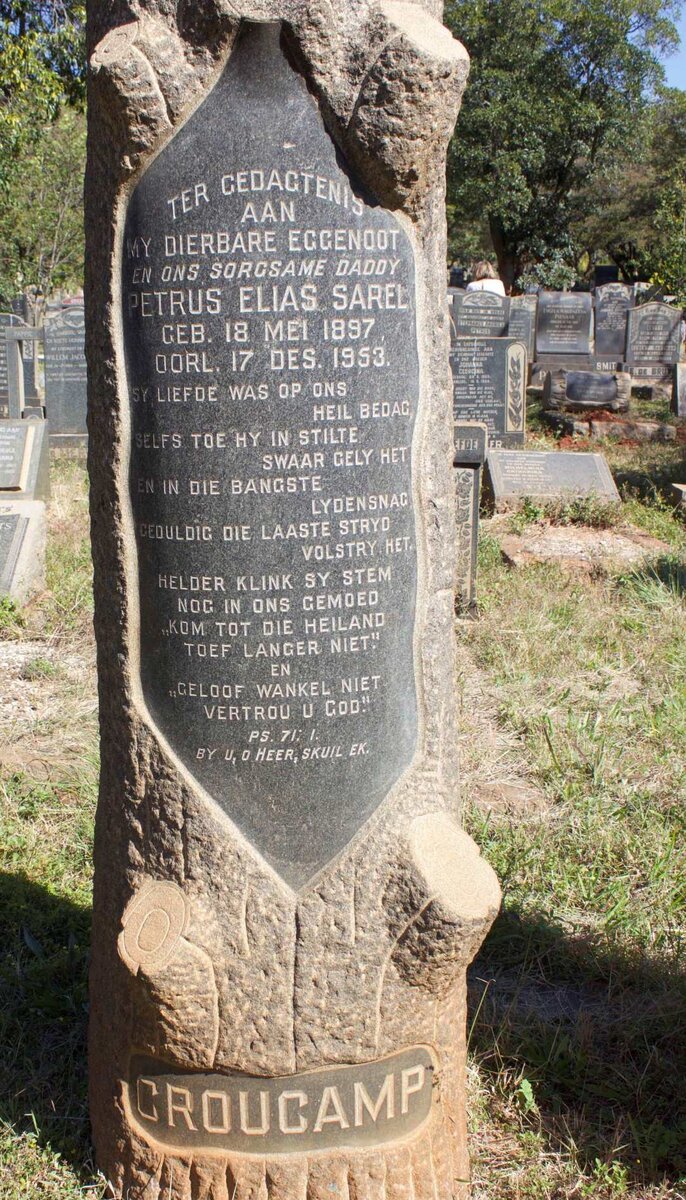CROUCAMP Petrus Elias Sarel 1897-1953